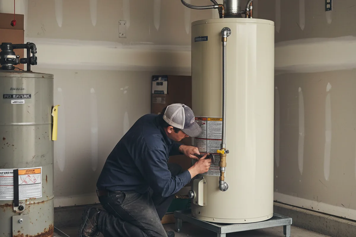 Water heater and shutoff valve replacement in Woodinville