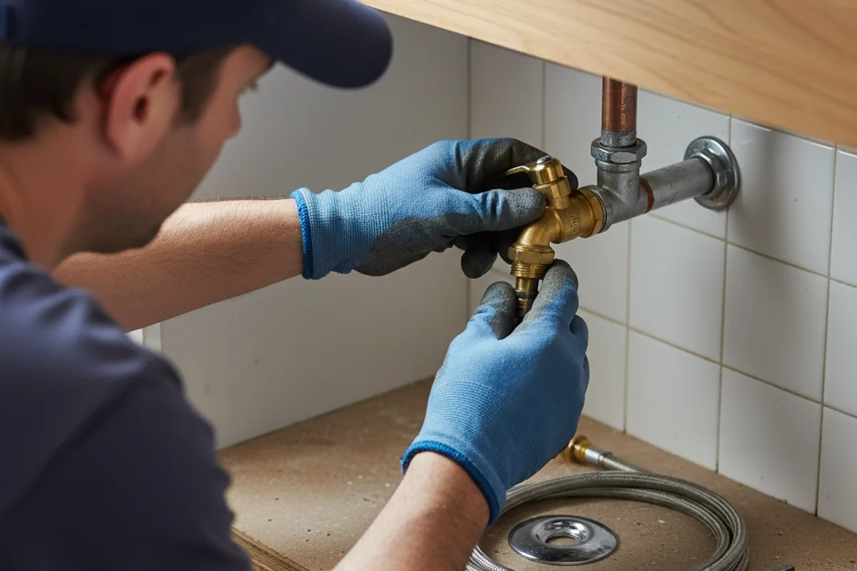 Shutoff valve and fitting work during Faucet and Fixture Repair in Woodinville